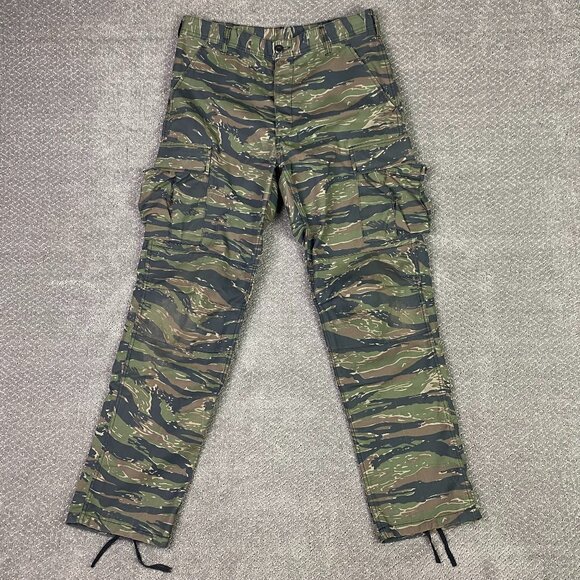 US Army Tiger Stripe Pants Men's Medium Camo Military Rothco BDU Cargo - Picture 1 of 16